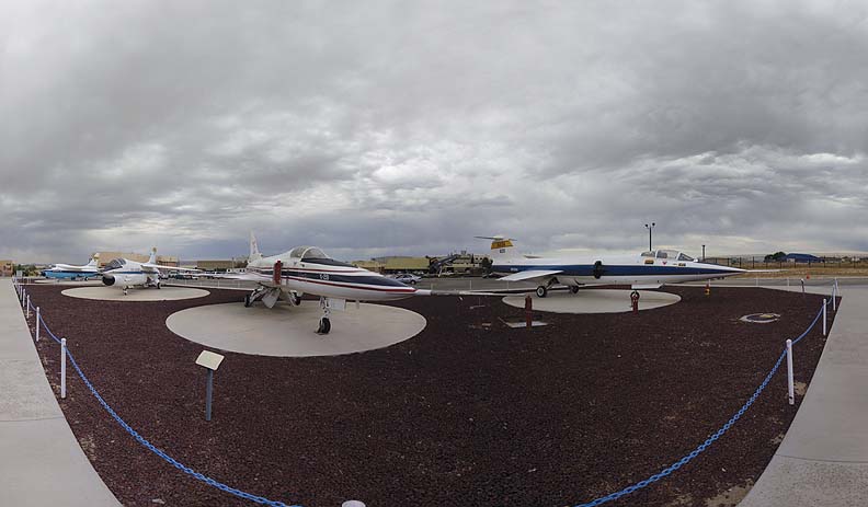 Display airplanes at the NASA Dryden Flight Research Center